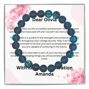 College Graduation Gift, PhD Graduation Jewelry Gift, High School Graduation Bracelet Gift for Best Friend, Doctorate Masters Degree MBA