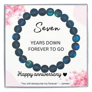 Seventh Anniversary Gift, 7th Anniversary Bracelet, 7th Anniversary Gift, Seventh Wedding Anniversary Gift for Wife, Quartz Necklace