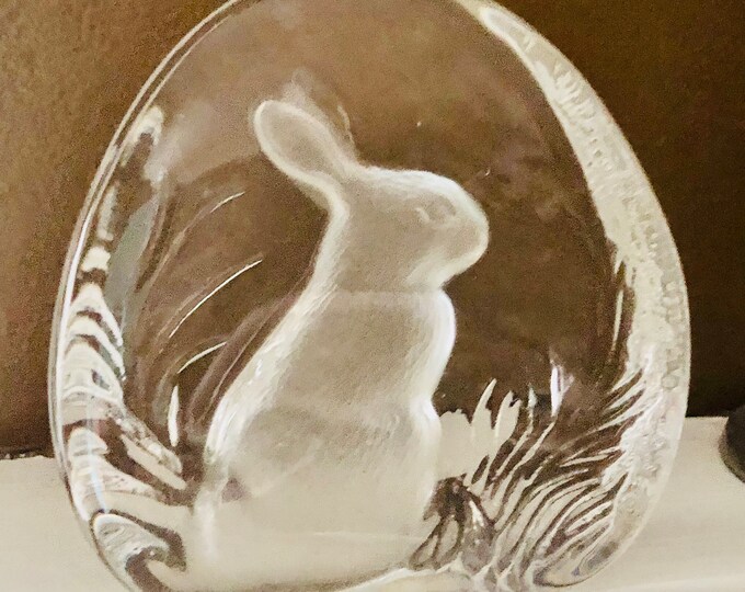 Lead Crystal Rabbit Zajecar Lead Crystal Rabbit Paper Weight Made in Yugoslavia - Etsy