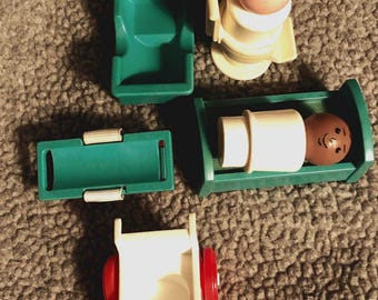 Juguetes de hospital Little People de Fisher Price de 7 piezas