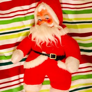 Vintage Rushton Santa doll marked Hong Kong