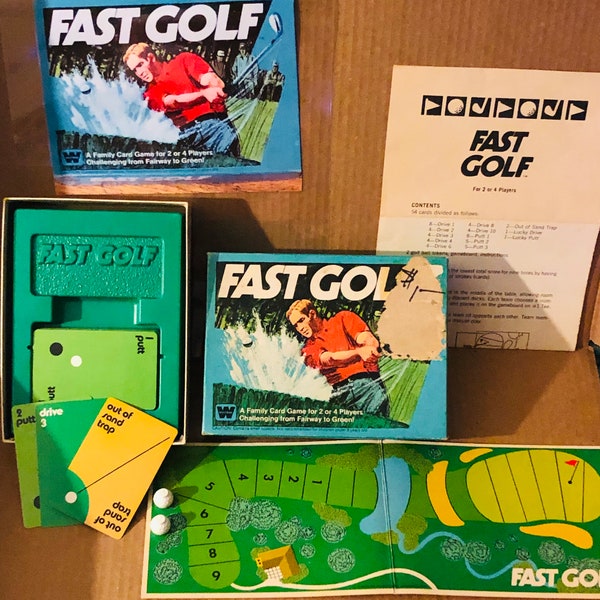 FAST GOLF vintage board game