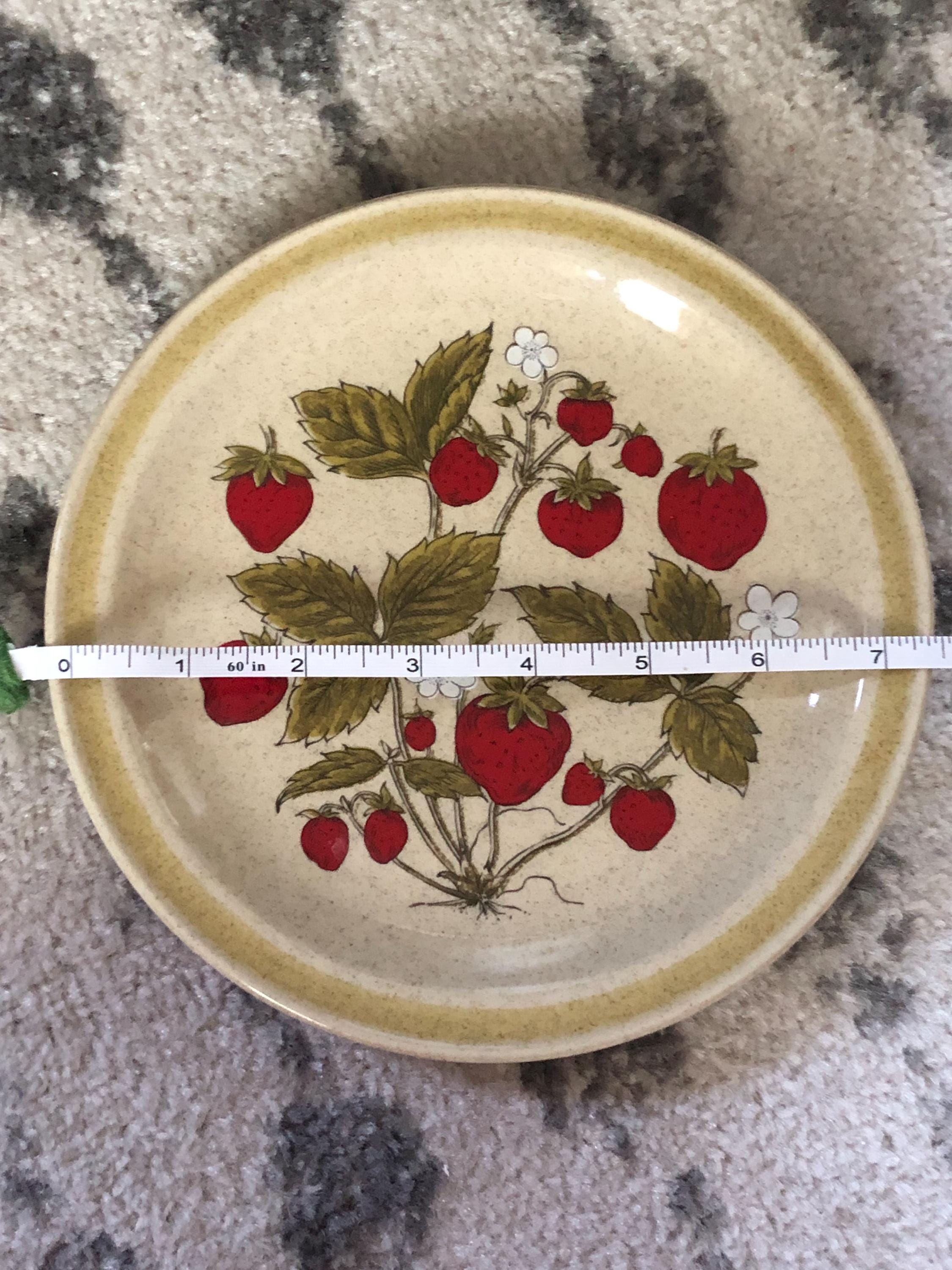Vintage Stoneware Strawberry Patch - Etsy