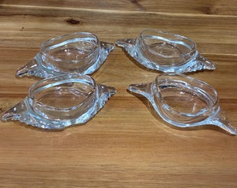 Set of four Glassbake Crab Imperial dishes