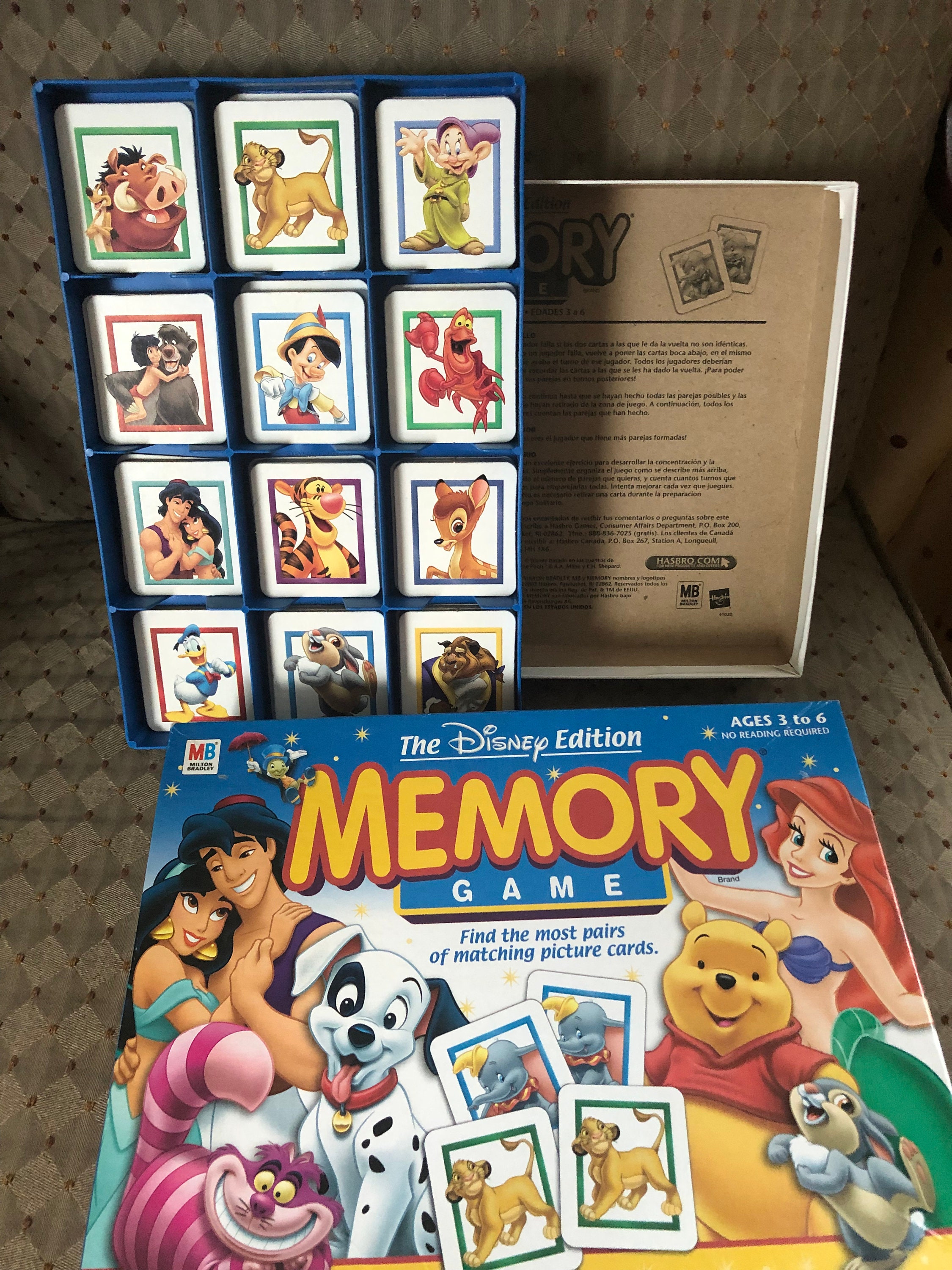 The Disney Edition Memory Game 2002 - Etsy
