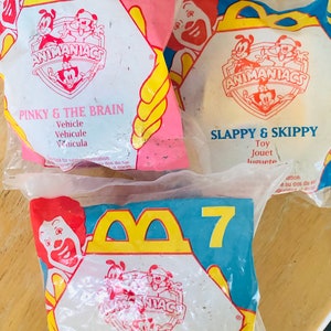 Animaniacs McDonalds Kinds Meal toys new in package 1994