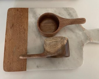 Handmade Acacia Wood Scoop for Canisters, Coffee, Lentils