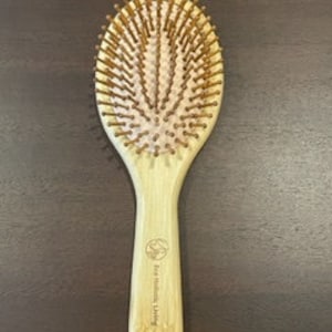 Spazzola per capelli - Spazzola in legno di bambù naturale e districante, ecologica, spazzola per capelli a paletta, salute dei capelli e massaggio del cuoio capelluto, spazzola per capelli in bambù