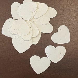 Papier semences coeur, Papier semences végétales, Cartes de semences à planter, Papier fait main, Papier semences durables, Cadeau respectueux de l'environnement