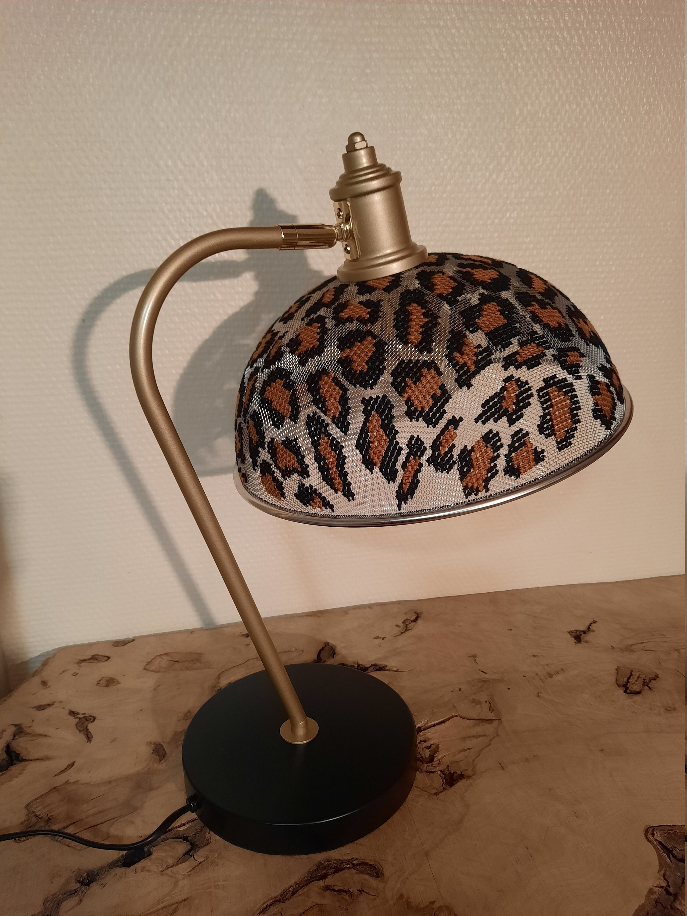 Lampe Léopard | Pièce Unique, Création Originale, Fait Main