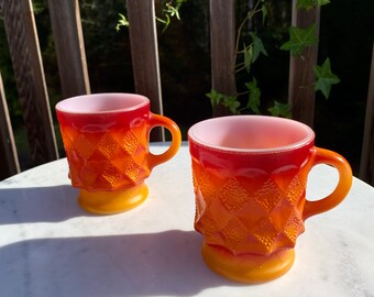 Fire King Mug Peanuts Snoopy Orange Reprint H87W103 mm 215 ml Fire King Mug Peanuts Snoopy Orange Reprint H87W103 mm 215 ml