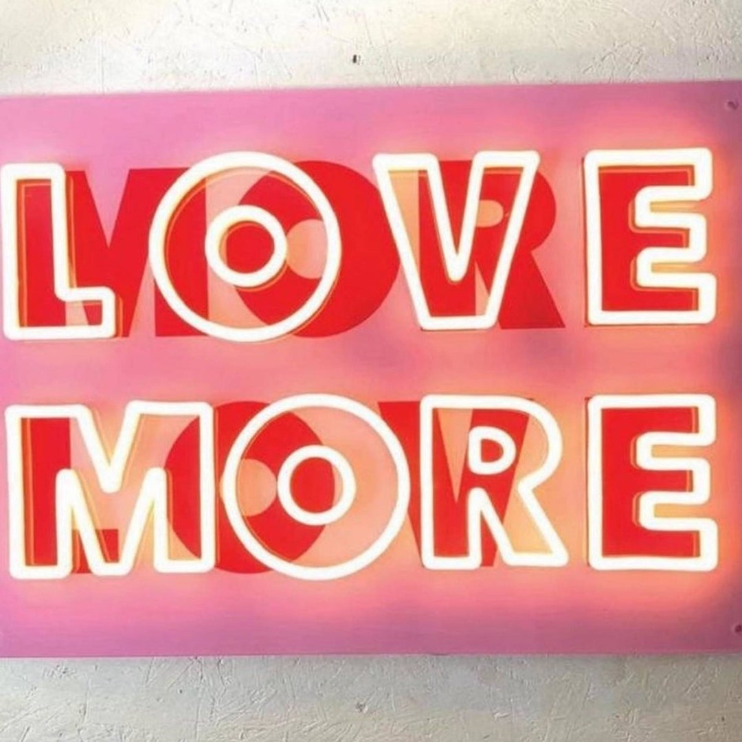 Infinite Love Neon Art Etsy