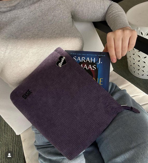 Viral Book Sleeve with Zipper: Paperback Book Pouch