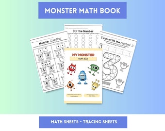 Monster Math Book For Early Elementary