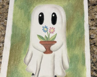 Spook met bloempot - Origineel