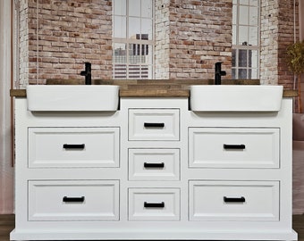 Apron Sink Bathroom Vanity (Free Shipping)