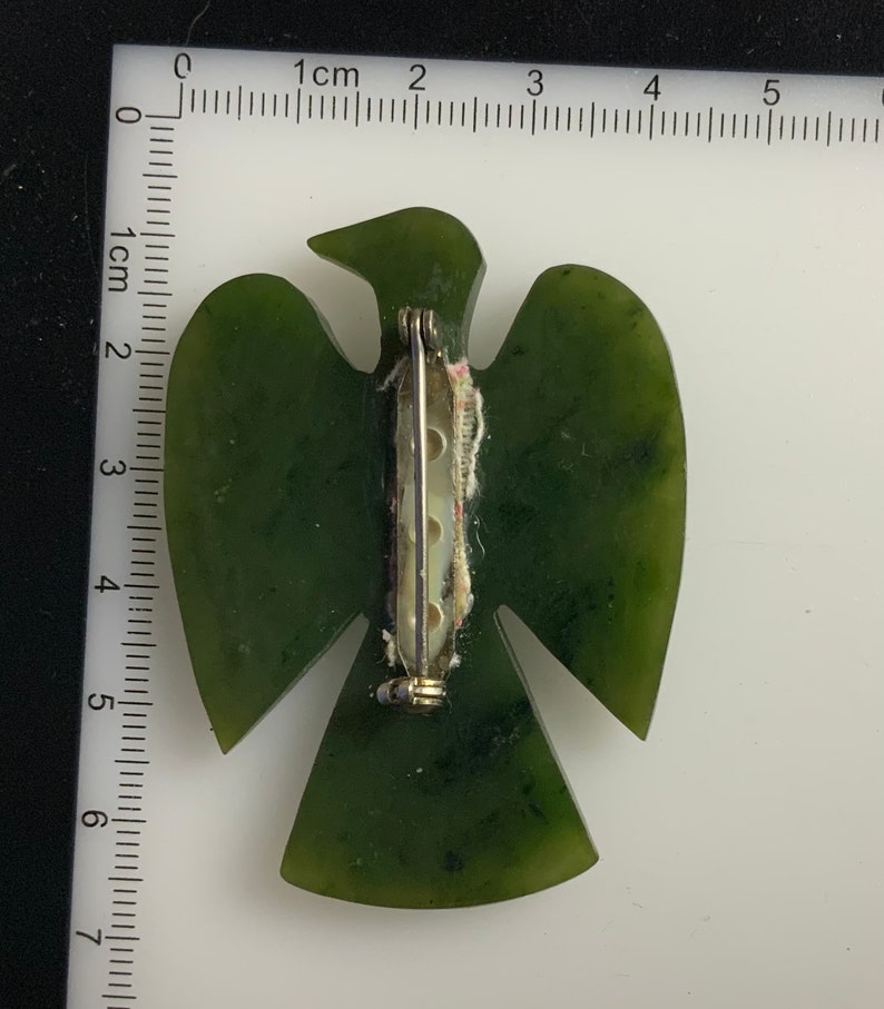 Vintage Alaska Jade Brooch Etsy