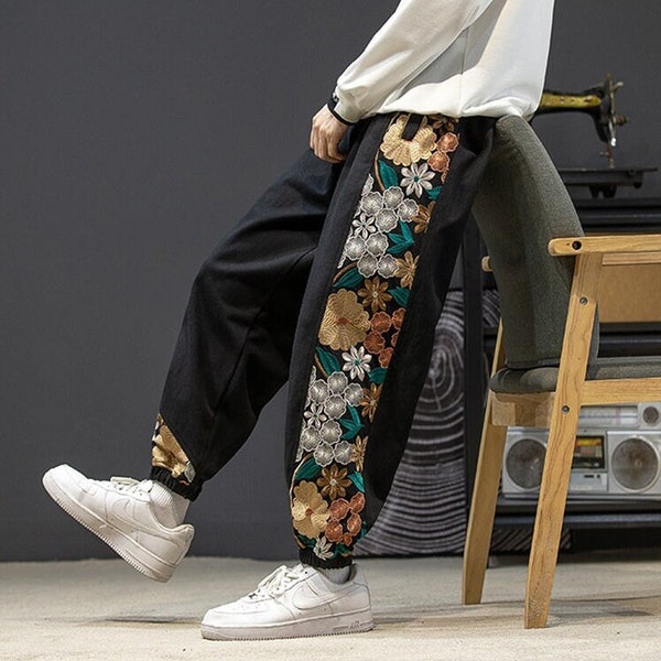 Embroidered Pants - Etsy