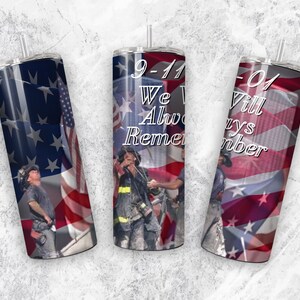 We will always remember September 11, Tumbler Wrap, Twin Towers, Digital File, 20oz skinny,  Digital Download