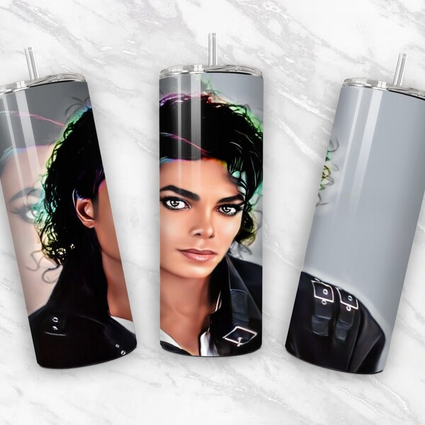 Michael Jackson King Of Pop, 2, Sublimation Tumbler0oz Skinny, Tumbler Wrap, Digital Download, Sublimation Tumbler