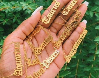 Zodiac Word Necklace - Etsy