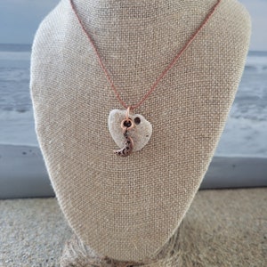 Hag Stone Necklace: Medium Fairy Stone, Hand Braided Cord with Charm