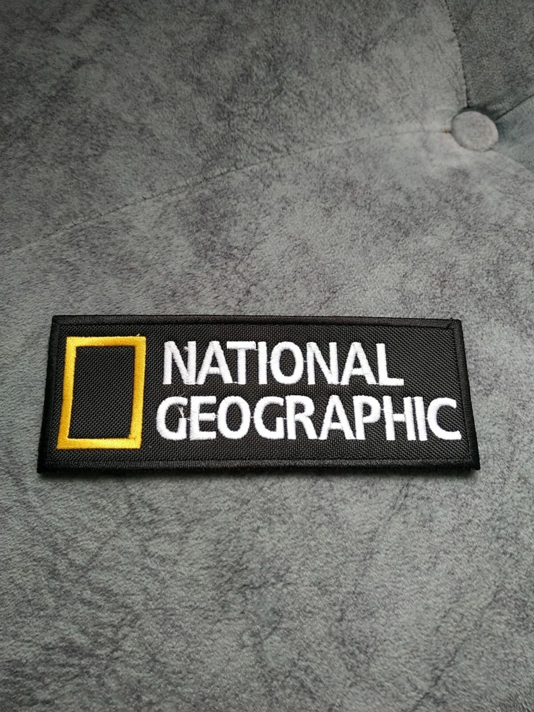 National Geographic Patch 4.5 Inchembroidered Patch Badge Etsy