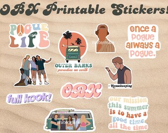 Outer Banks Stickers | OBX Pogue Life | P4L | Poguelandia png | JJ maybanks | Paradise on earth | Outer banks digital download | OBX summer