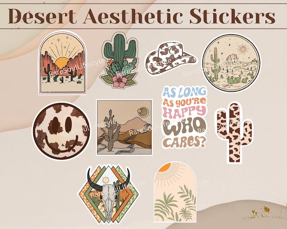 Desert Aesthetic Stickers Vsco Stickers svg Kaktus Aufkleber Süße Boho  Sticker Ästhetische Boho Aufkleber Western Sticker Druck - Etsy.de