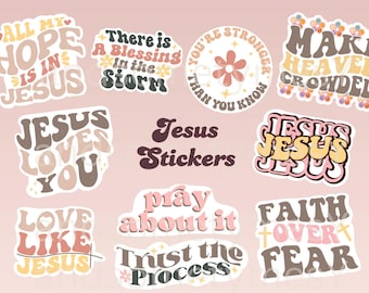 Jesus Printable Stickers | Christian Stickers | Printable Stickers | Bible Verse Stickers | Love Like Jesus | Faith| Bible Printable Sticker