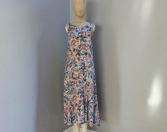 Esprit Vintage Sleeveless Abstract Skyline Dress