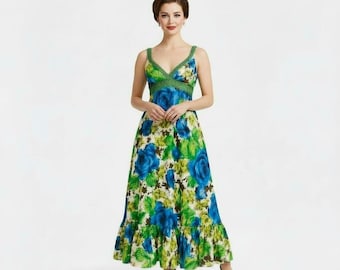 Mike Benet Formals Vintage Floral Dress
