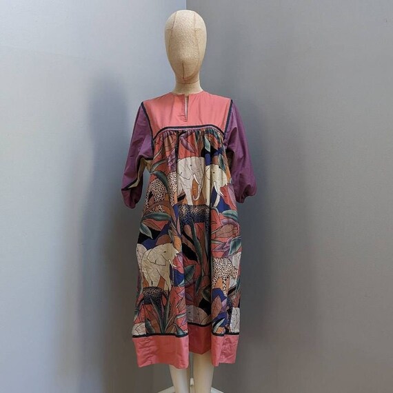 Krist Gudnason Vintage 1970s Animal Caftan - image 1