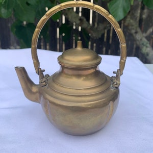 Vintage Brass Tea Kettle