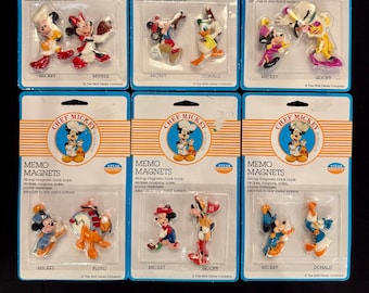 Vintage 1990s Chef Mickey Disney Deadstock Memo Magnet Set