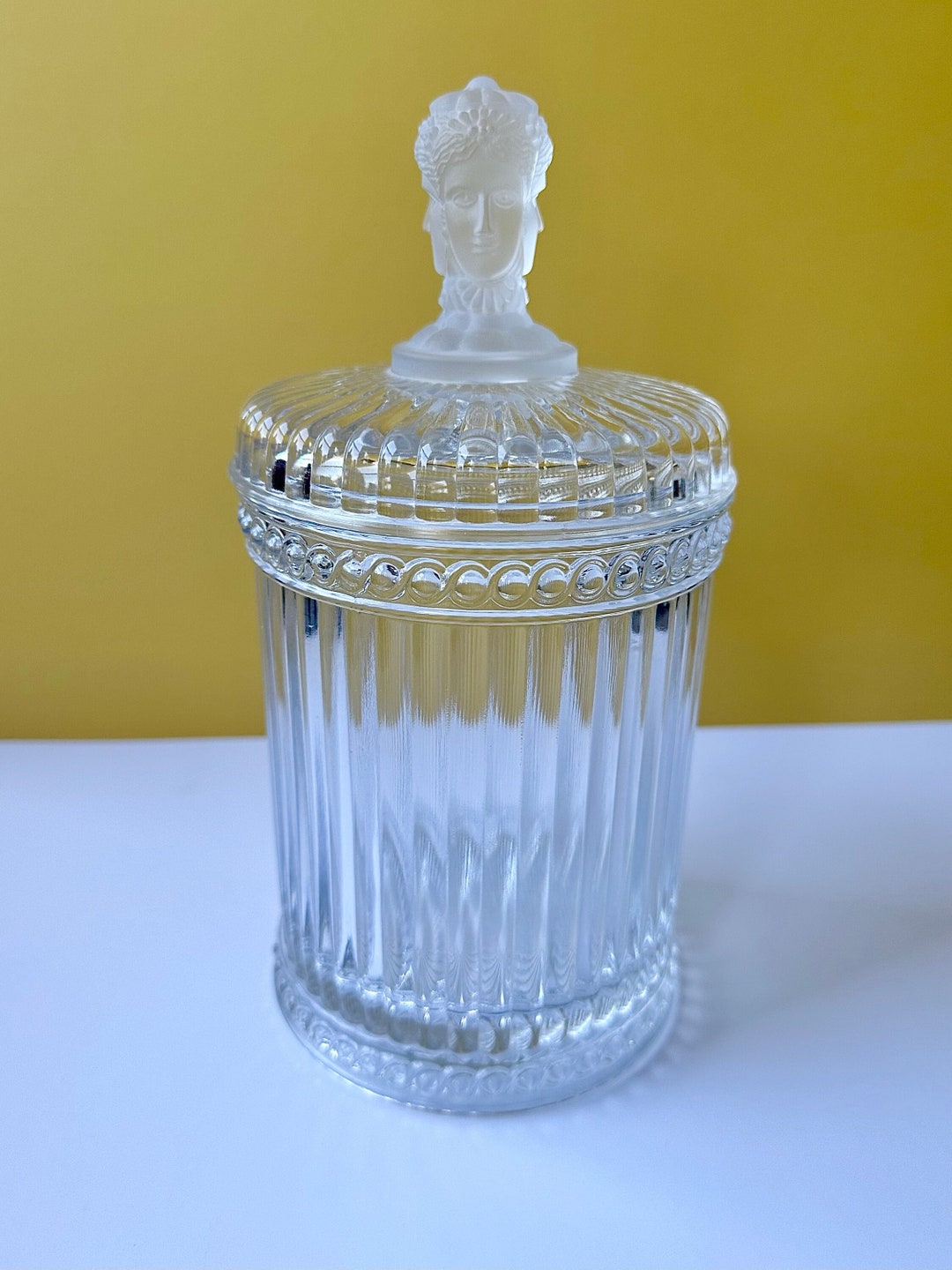 Vintage MMA Metropolitan Museum of Art Frosted Glass Three Headed ...