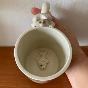 Vintage 1977 Fitz and Floyd Catnip Ceramic Mug