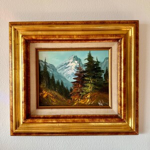Vintage Original Nature Forest Landscape Signed Gold Framed Painting - Etsy