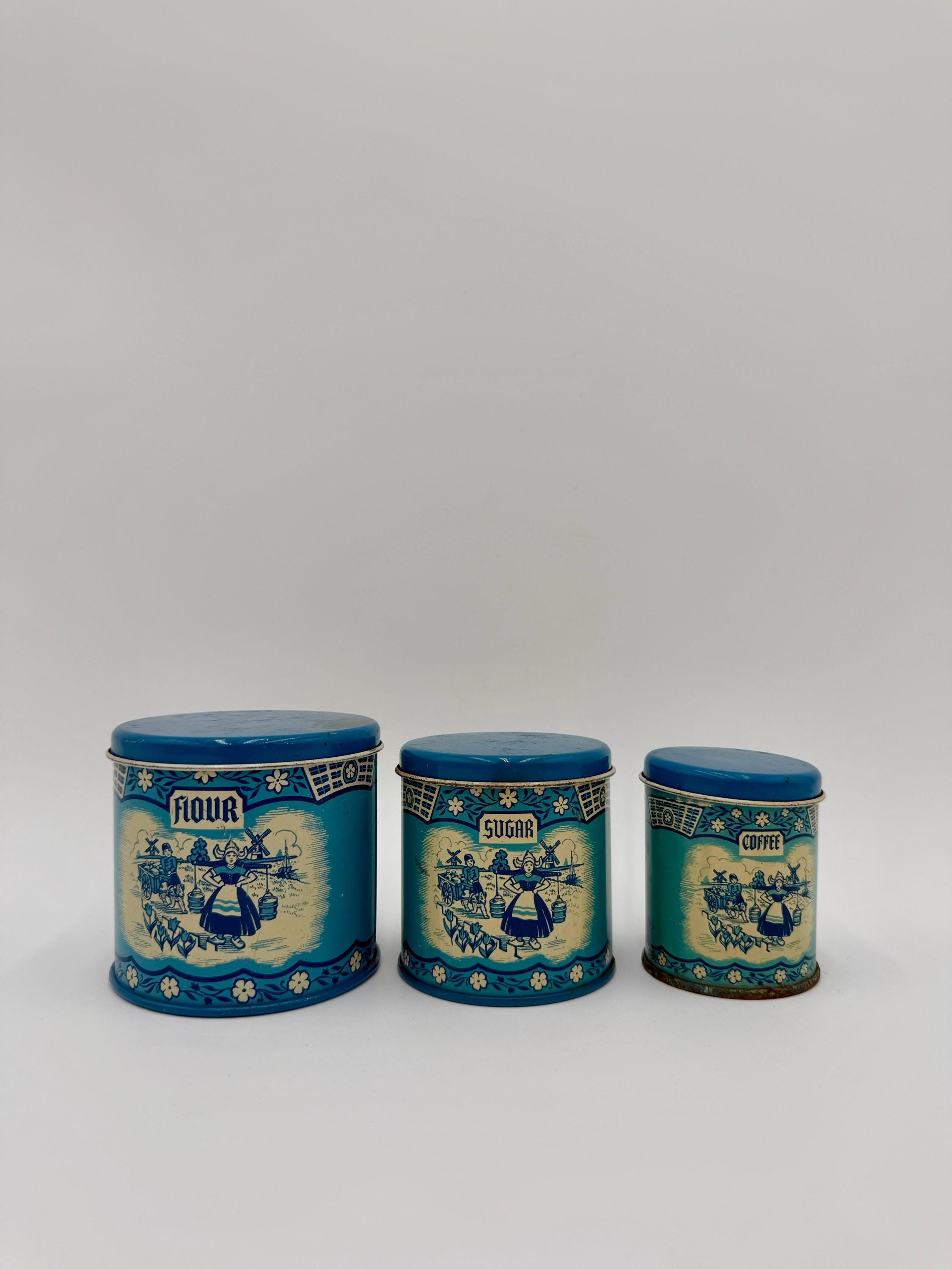 【希少】Dutch Masters ヴィンテージ 缶ケース Antique Dutch Canister Set - Etsy