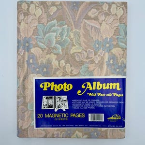 Vintage Pionier Pastel Floral Magnetseiten Unbenutztes Fotoalbum