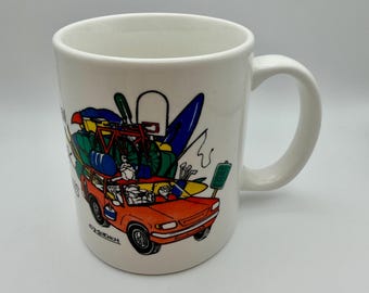 Vintage Moench 'Real Men Don't Ask Directions' Husband Marriage Humorous Comedy Ceramic Novelty Mug