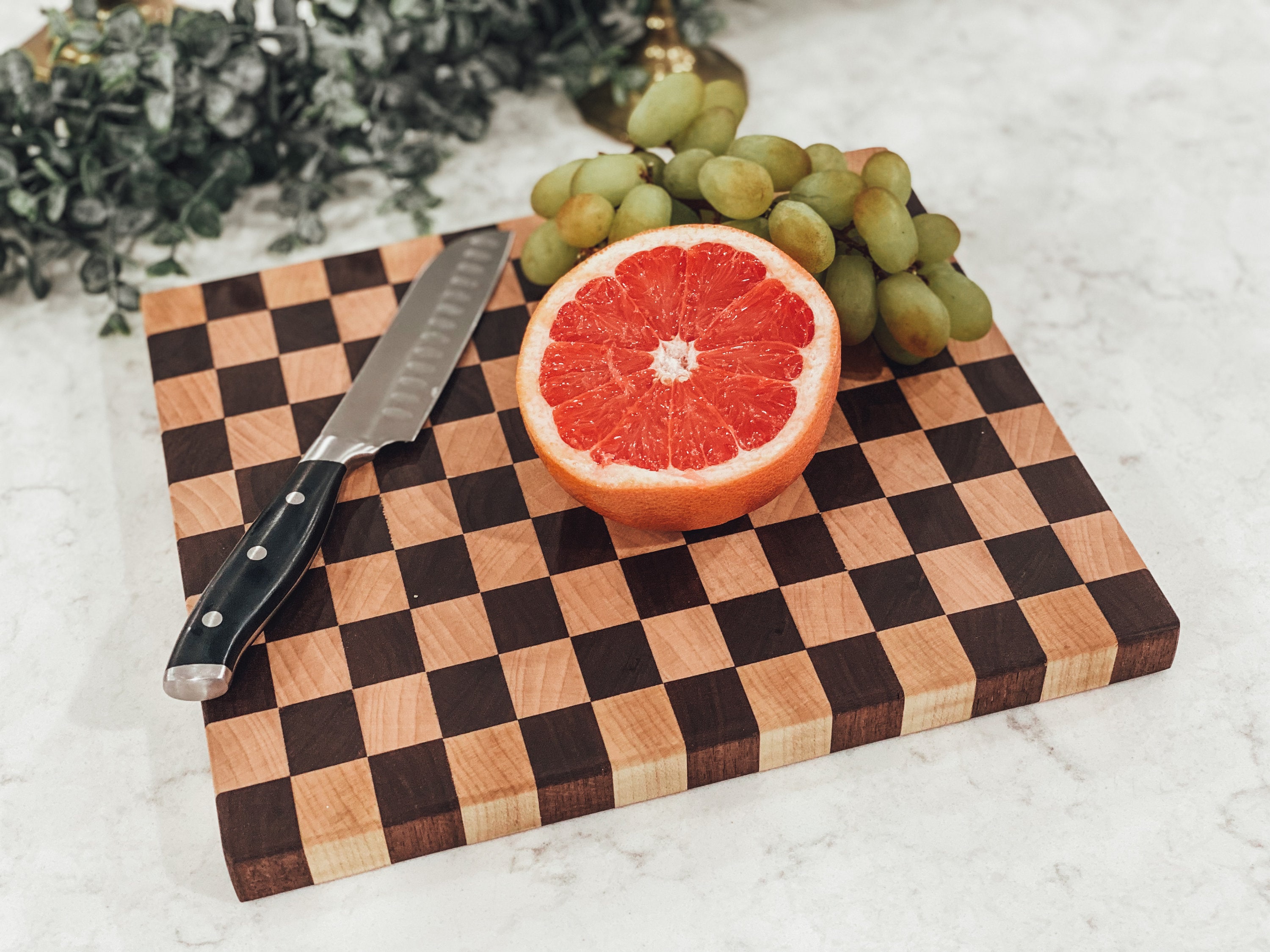 handmade cutting board Checker Board home goods End grain butcher block