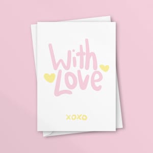 Printable - Digital Download - Grußkarte - Valentinstagskarte - Jubiläumskarte - Happy Birthday Karte - Instant Download