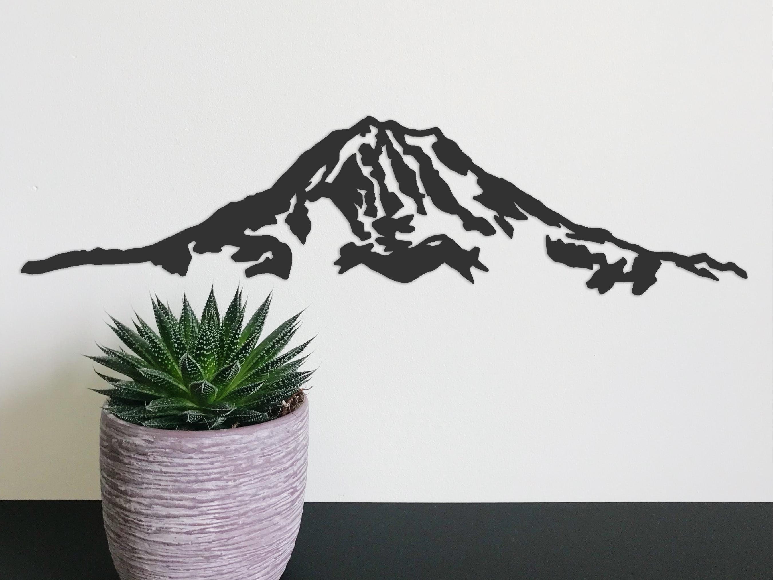 Buy Mount Rainier SVG Outline | Digital Cut File