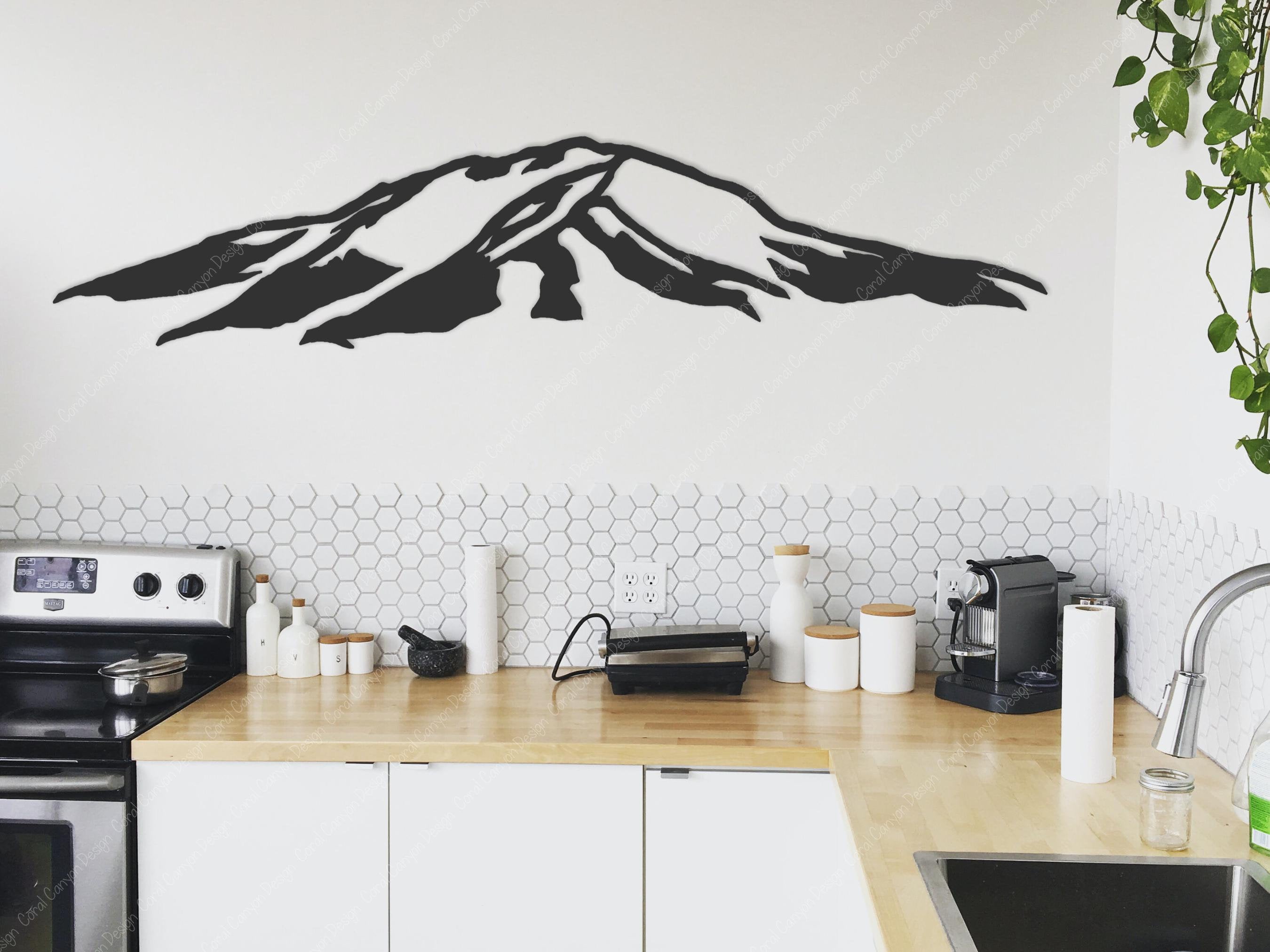 Mount Bailey SVG Outline | Digital Cut File | Cascade Volcanic Arc of ...