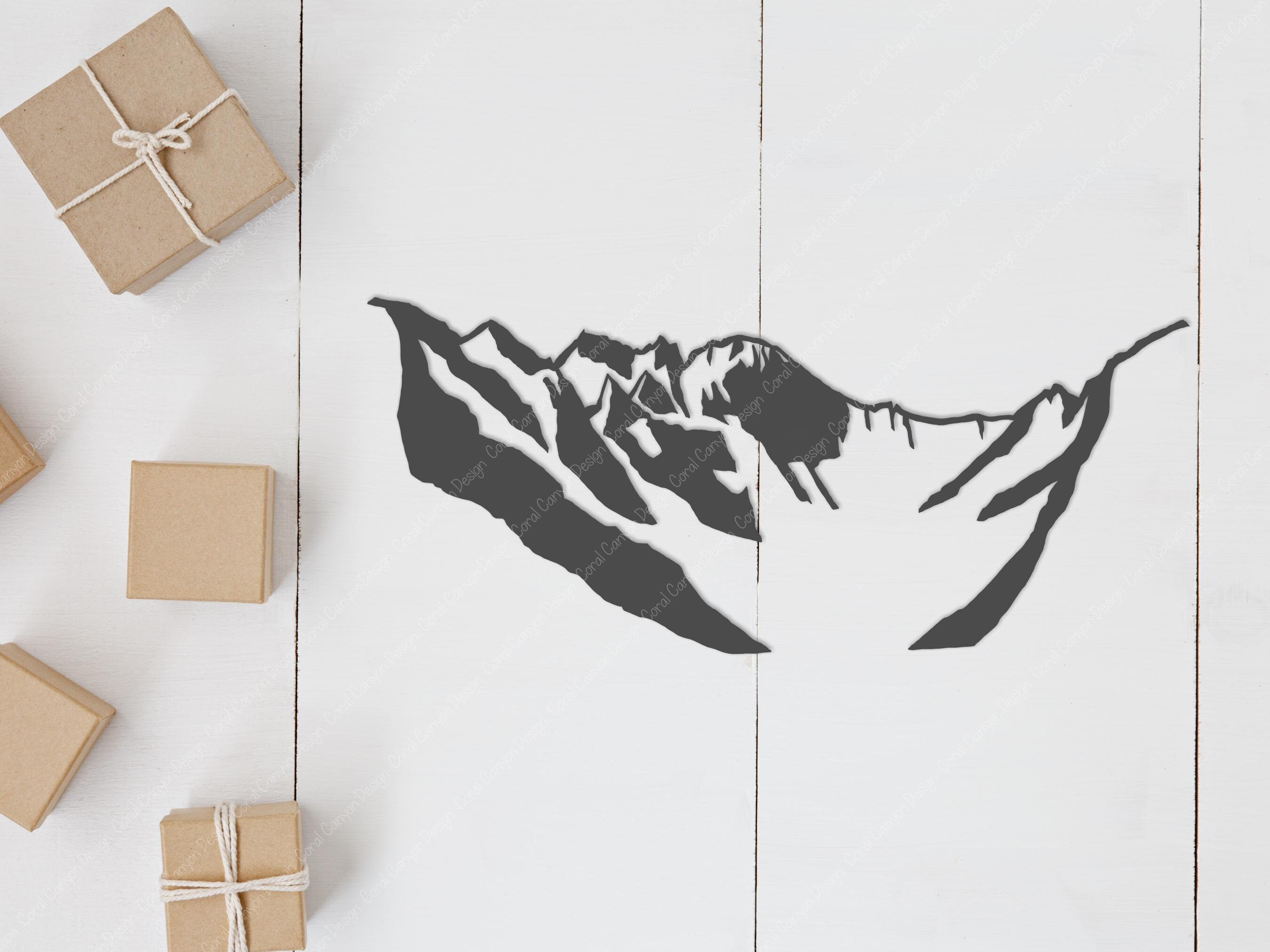Longs Peak SVG Outline / Digital Cut File / Rocky Mountain National ...