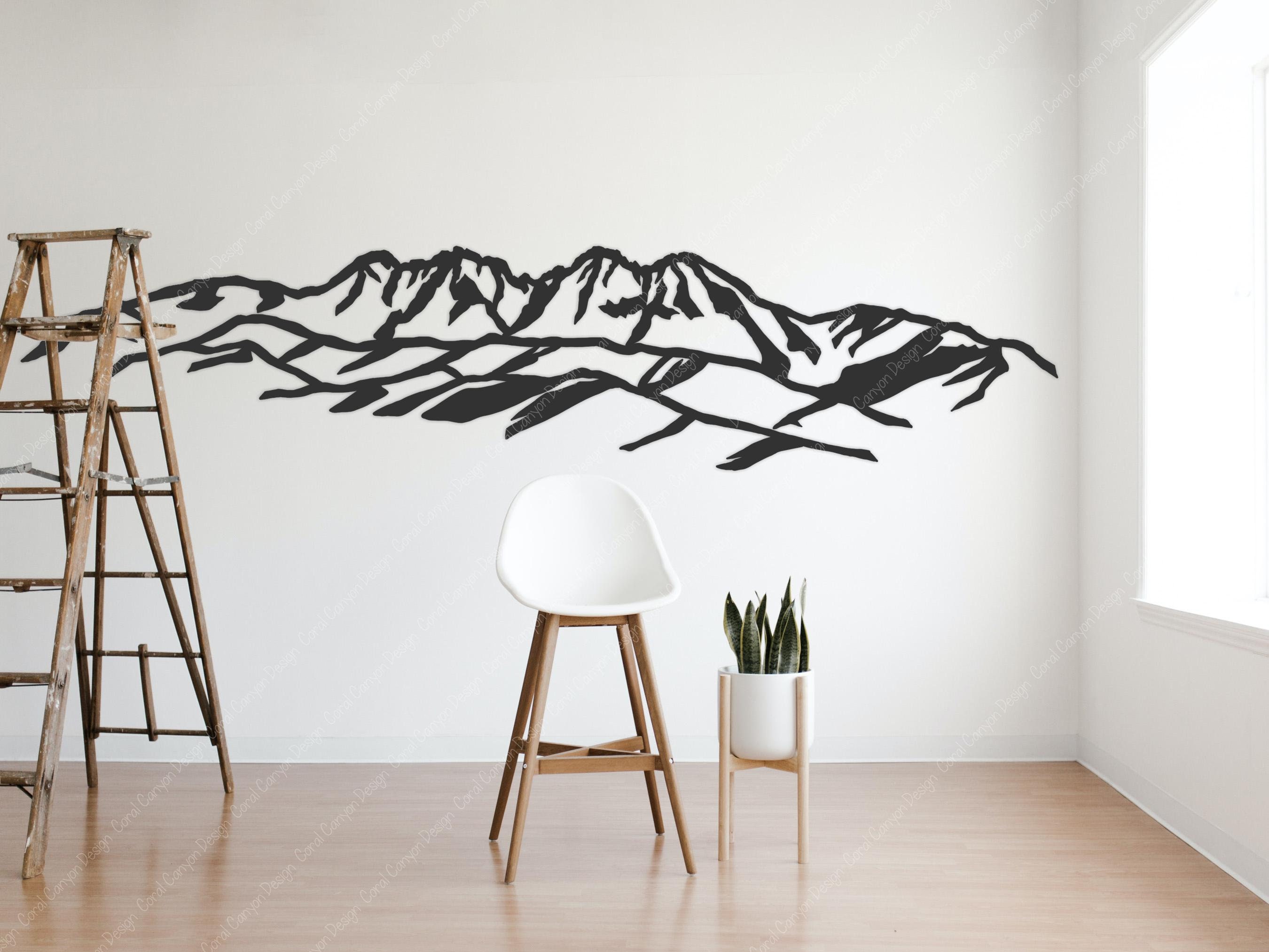 Four Peaks Mountains SVG Outline | Digital Cut File | Mazatzal