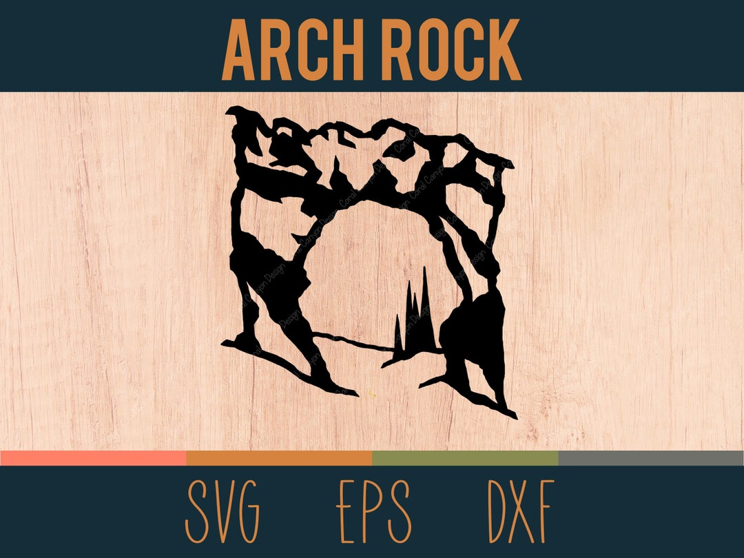 Arch Rock SVG Outline | Digital Cut File | Mackinac Island, Michigan ...