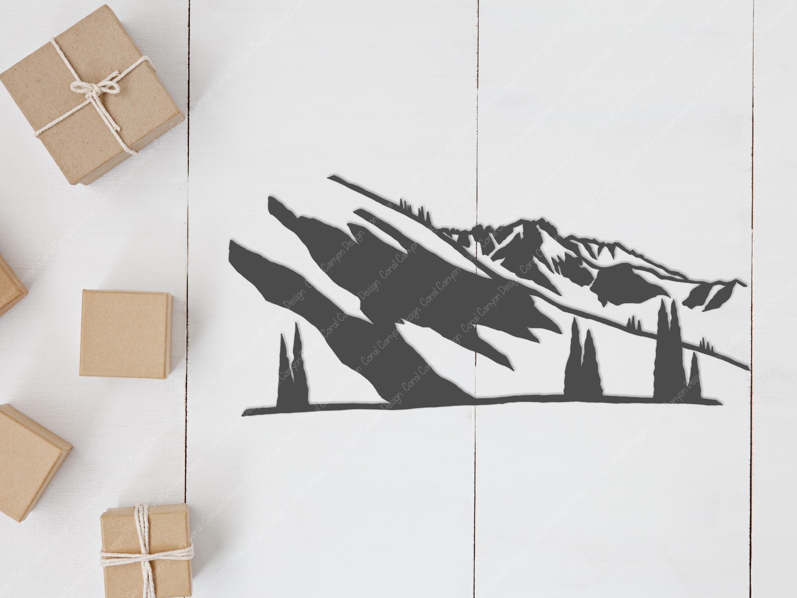 San Juan Mountains SVG Outline | Digital Cut File | Rocky Mountains ...