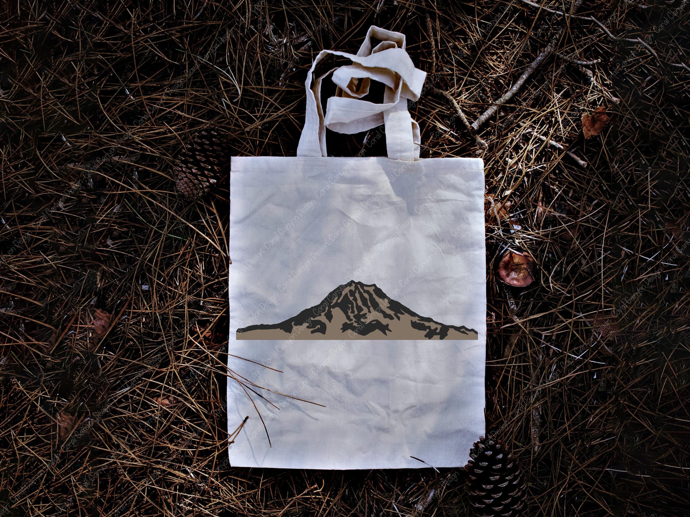 Layered Mount Rainier SVG Outline | Digital Cut File | Two Layers ...